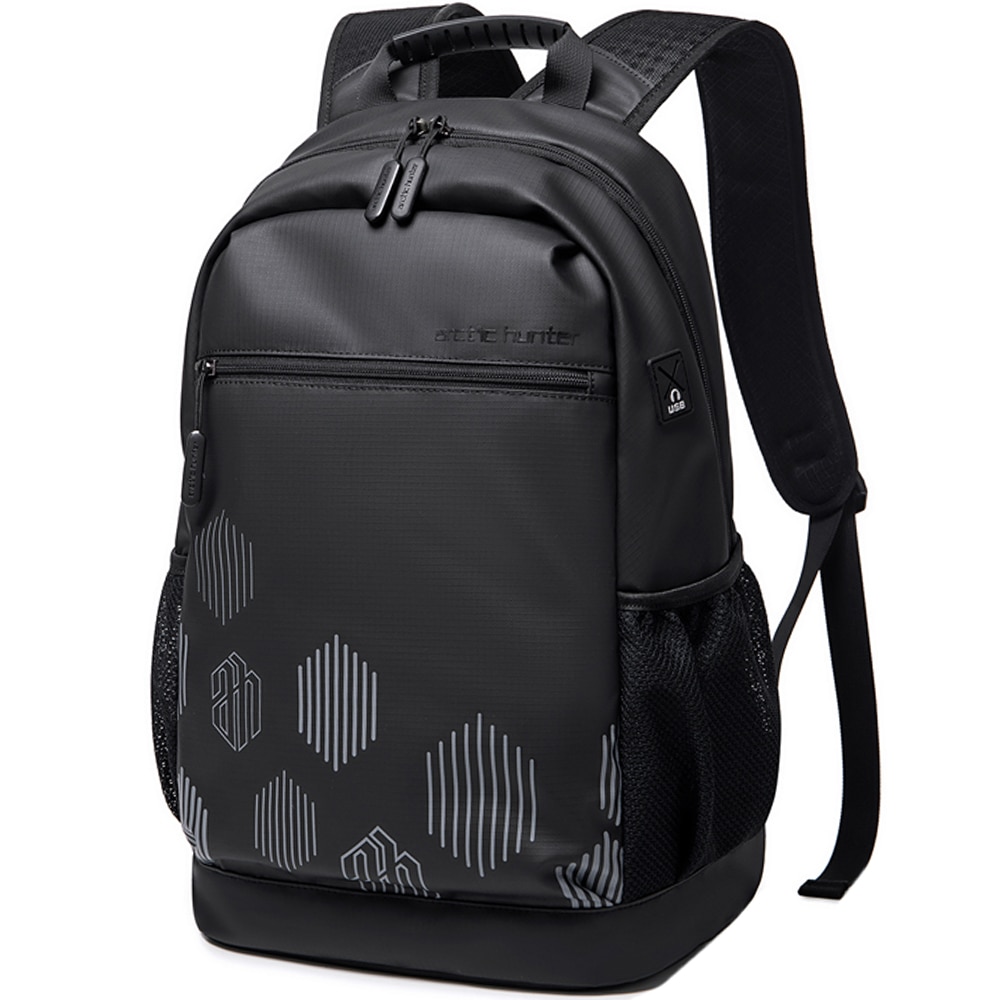 Rucsac laptop 15.6 inch, rezistent la apa, potrivit pentru scoala, universitate sau calatorii ARCTIC HUNTER, B00489BK, Negru