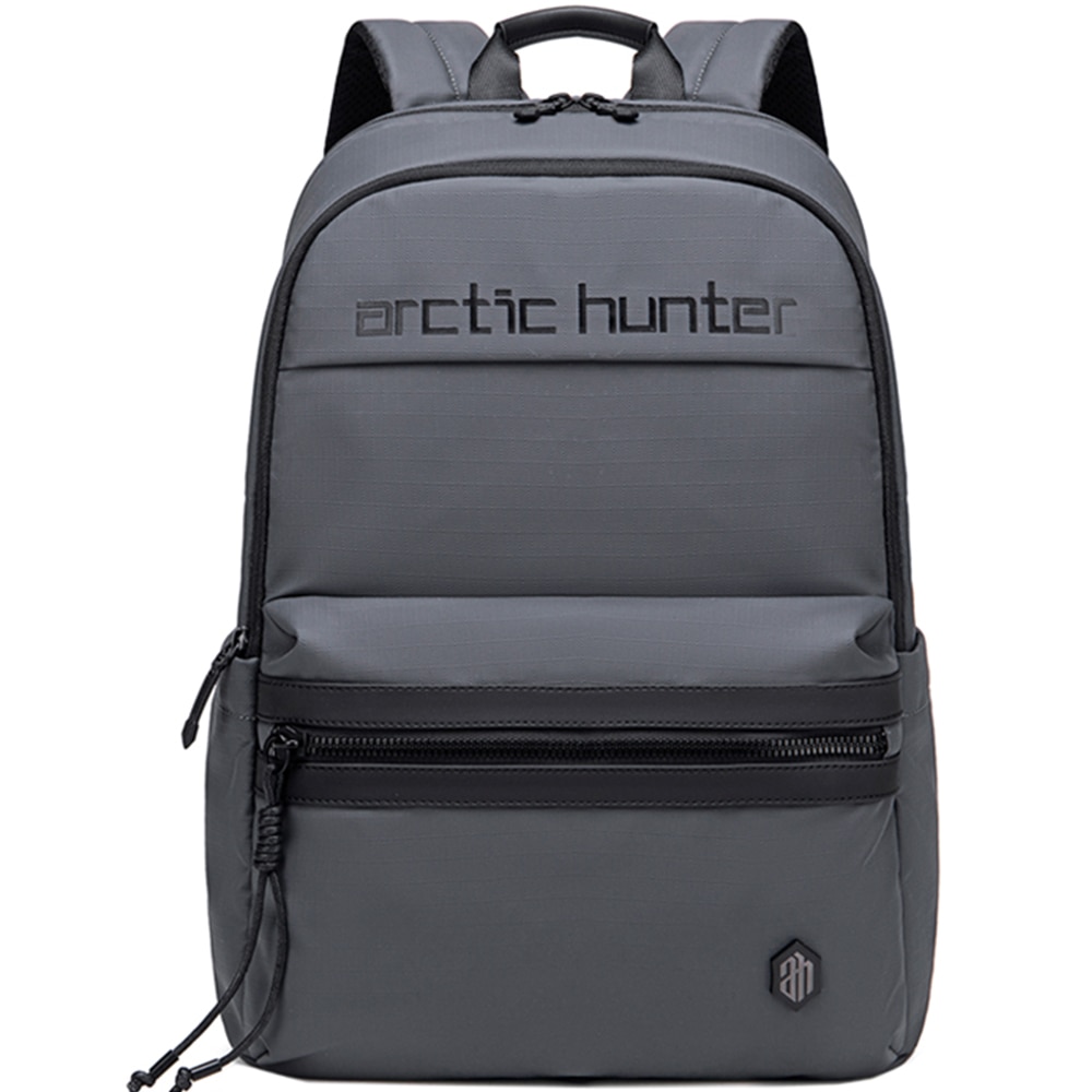 Rucsac casual, compartiment laptop 15.6 inch, tableta 9.7 inch, rezistent la apa, sistem fixare pe valiza, ARCTIC HUNTER, B00536GY, Gri