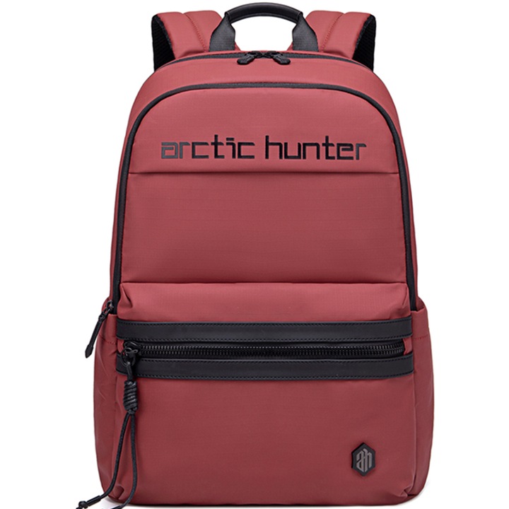 Rucsac casual unisex, compartiment interior laptop, Arctic Hunter B00536RD Rosu