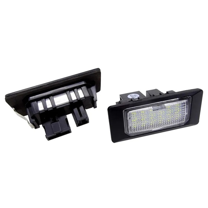 Комплект 2 броя Xenon Bright® LED светлини за номера Audi Q5, A4, A5, S5, RS5, A6, A7, TT, TTRS