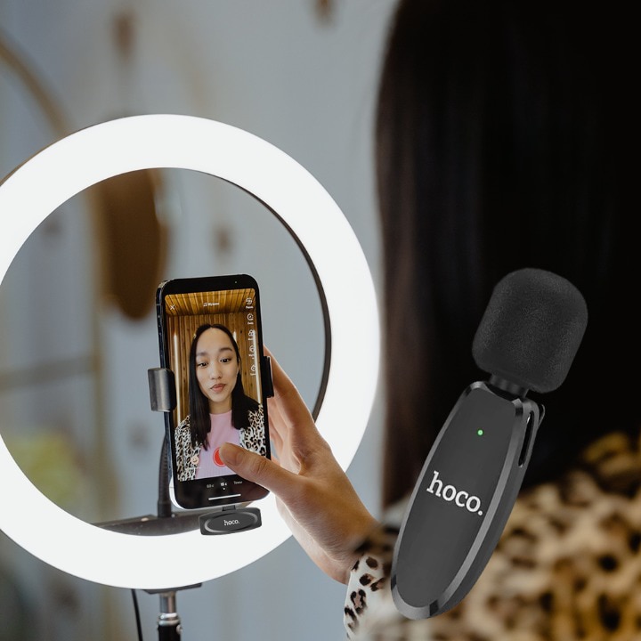 Микрофон тип лавалиер, HOCO Premium Product, Plug & Play, Lightning ...