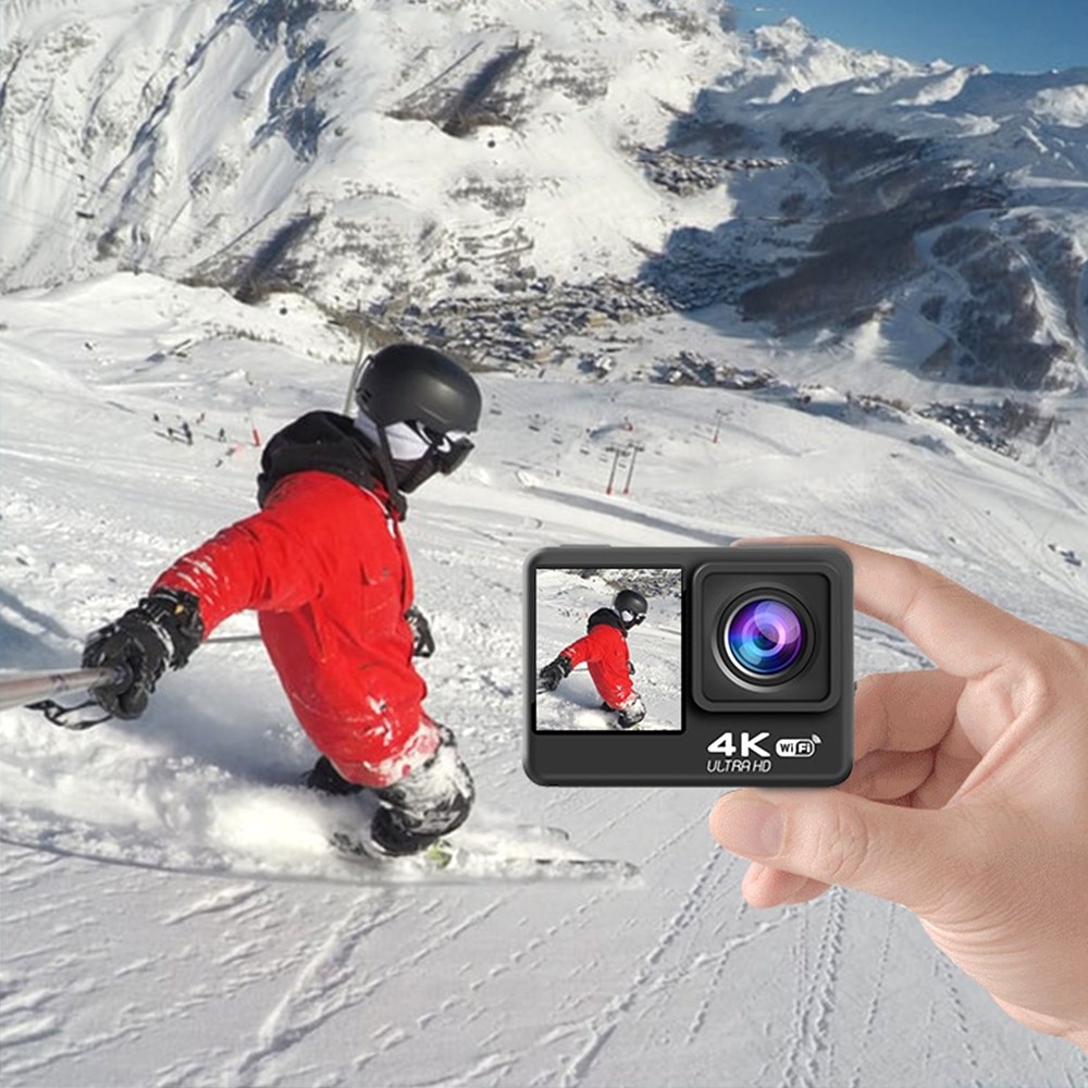 IdealStore Action Cam24 akciókamera, 24 MP, WiFi kapcsolat, 4K ultra HD ...