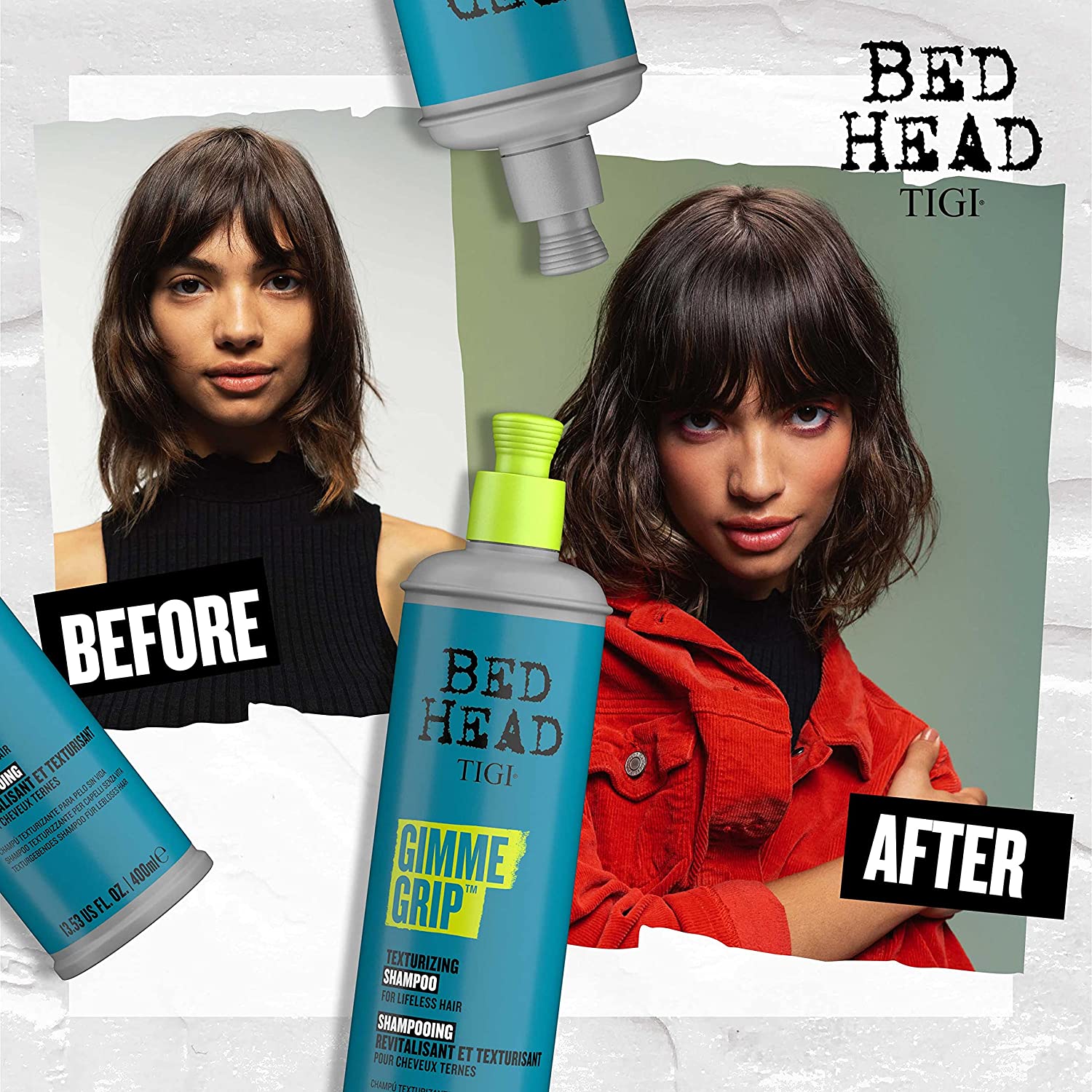 Bed Head By TIGI Gimme Grip Texturizing Conditioner – Für Mehr Griff Und Volumen, 600 Ml