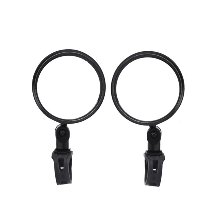 комплект 2 огледала за велосипед, Yatovur, ABS/стъкло, черни