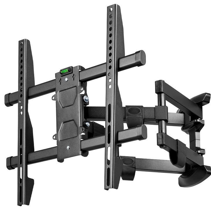 Suport TV de Perete, Universal, Pivotant, Diagonala 32″ - 70″ ( 80 - 178 cm ), Max 40 kg, Vesa 100x100 - 400x400, Sim Online®