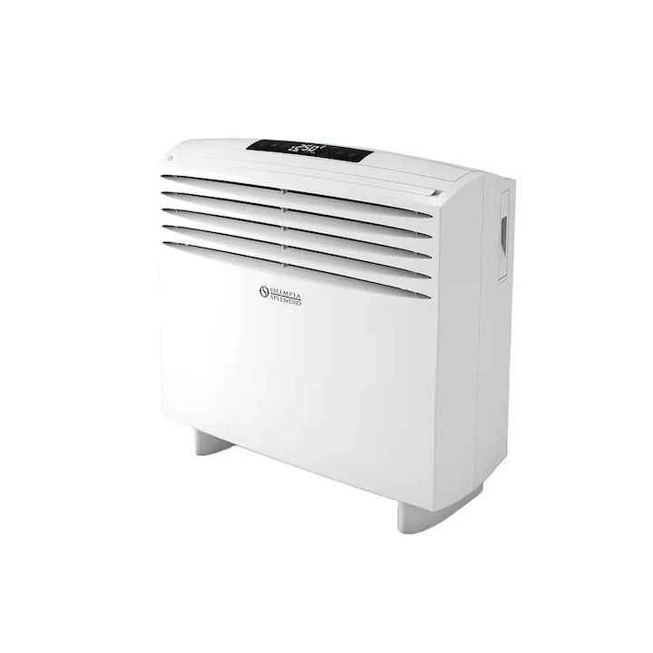 Aparat de aer conditionat monobloc fara unitate externa Olimpia Splendid, Unico Easy S1 HP, clasa energetica A, functie racire si incalzire, dezumidificare 2.2l/ora, mod silentios, mod auto, timer, pompa de caldura, 2000 W racire, alb