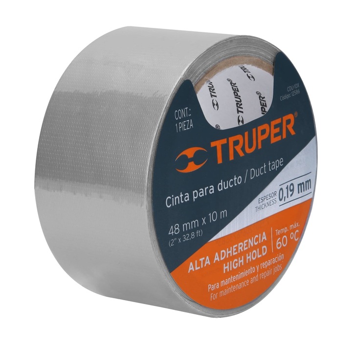 Ragasztószalag javításokhoz, tekercs 10 x 48 mm, vastagság 0,19 mm, Truper