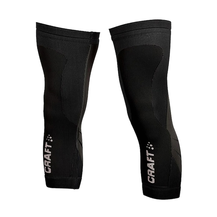 Set genunchiere, Craft, Tricotat 3D, Fara cusaturi, L/XL, Negru