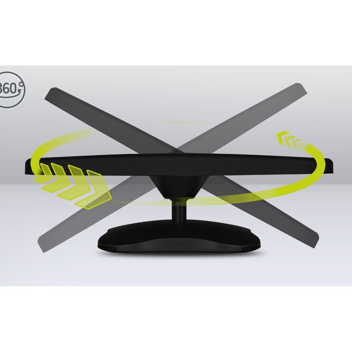 Oglinda, Lionelo, auto retrovizoare, Sett, 25x18 cm, Rotire 360 grade, Universala, Black Carbon