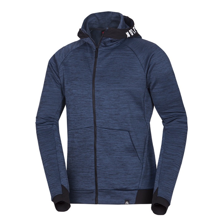 Hanorac fleece melange Northfinder Dave Barbati Albastru - 65480, Albastru inchis