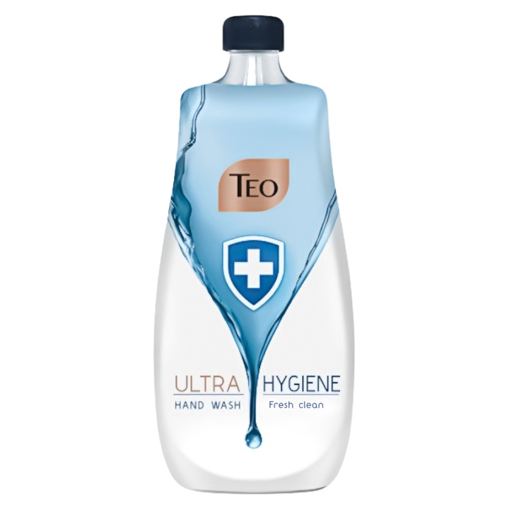 Комплект от 3 x Teo Ultra Hygiene Fresh Clean течен сапун, пълнител, 800 ml