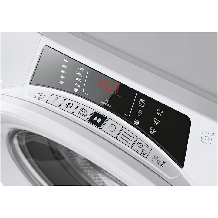 Пералня Candy Rapido RO 1284DWMT/1-S, 8 кг, Клас А, 1200 об/мин, Инверторен мотор, WiFi, Quick&Clean, Бял