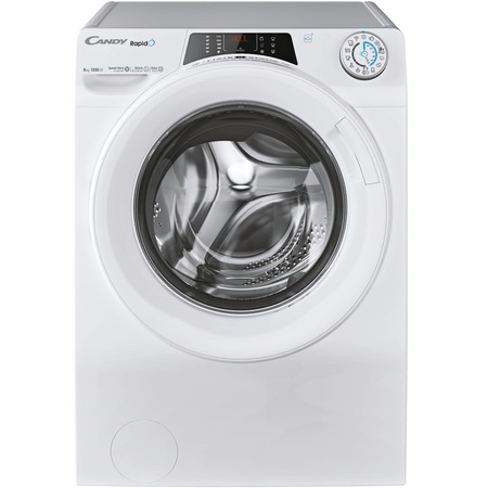 Masina de spalat rufe Candy Rapido RO 1284DWMT/1-S, 8 kg, Clasa A, 1200 RPM, Motor Inverter, WiFi, Quick&Clean, Alb
