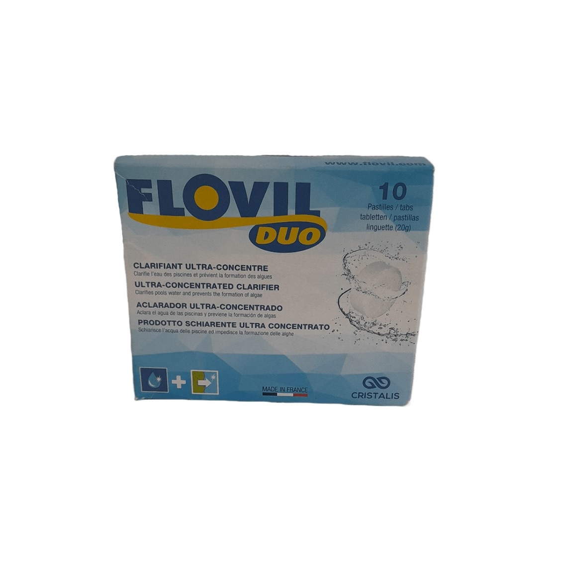 Pack de 2 Flovil, pastilles de floculant