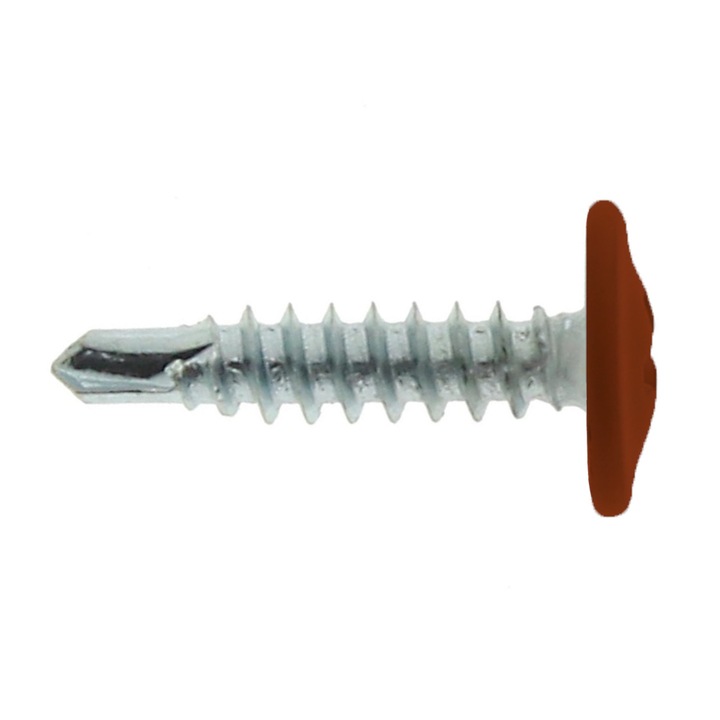 Set 500 x Surub Autoforant Cap Special Plat+saiba Otel Vopsit-4.2x25 R 8004