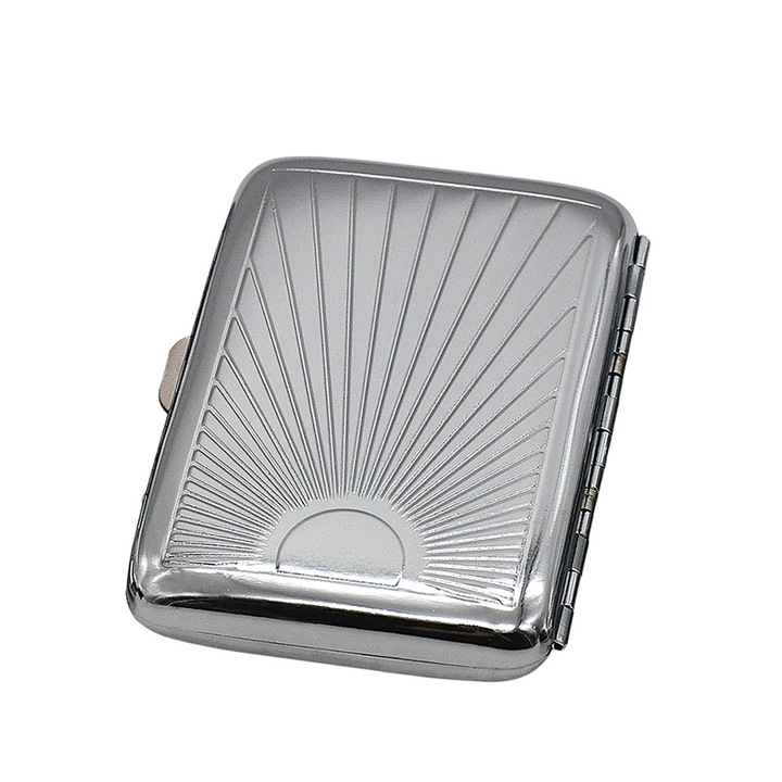 Tabachera Metal Midi, Toro, Argintiu, 95 x 70 mm, MM3
