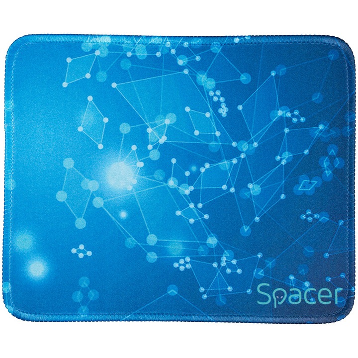 Mousepad gaming, Spacer, cauciuc si material textil, cusaturi anti-rupere, 220 x 180 x 2 mm