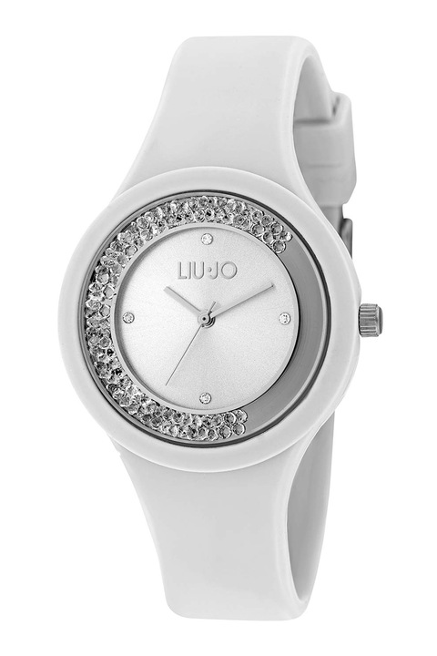 Liu Jo, Kvarc karóra kristályokkal díszített tokkal, Fehér