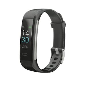 Bratara fitness tip ceas smartwatch, Ultracreativ, Notificari Apeluri/Sms/Social Media, monitorizare activitati fizice, pedometru, negru