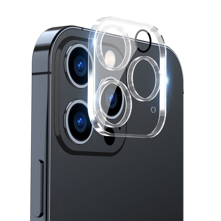 Стъклен Протектор за Камерите за Apple iPhone 14 Pro Max, Удароустойчив, Прозрачен