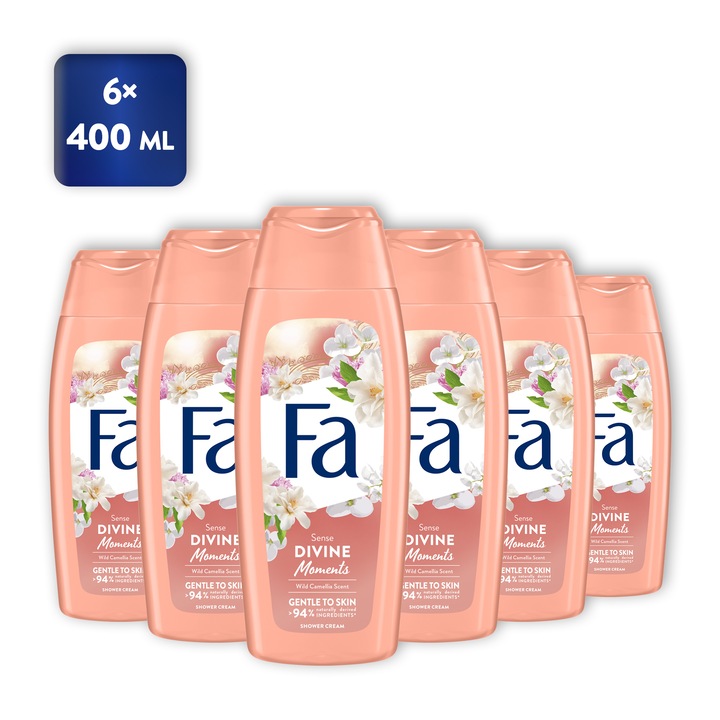 Fa krémtusfürdő, Divine Moments, 6x400 ml