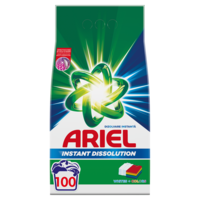 Detergent de rufe pudra Ariel Whites+Colors, 7.5kg, 100 spalari