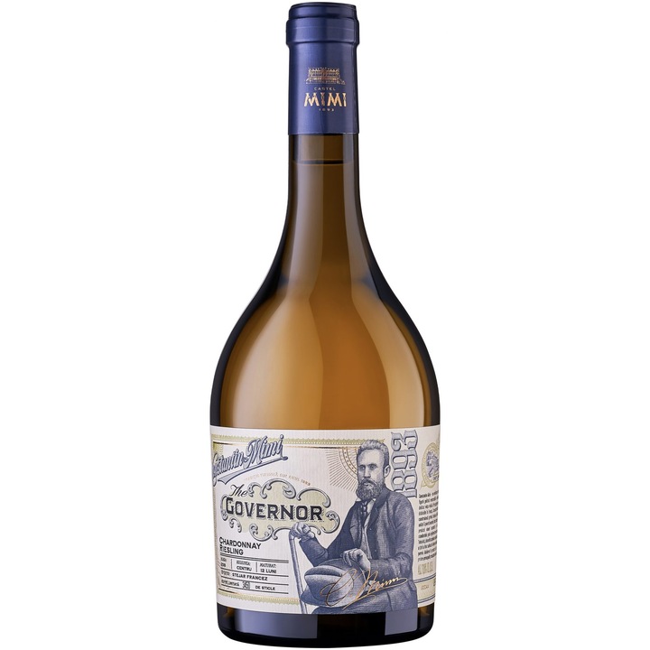 Vin Alb Castel Mimi Governor, Chardonnay & Riesling, Sec, 0.75l
