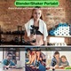 Mini Blender Electric NextWave™, Portabil, Multifunctional, Auto-curatare, Autonomie Mare, Baterie reincarcabila 4000mAh, 460 ml, negru