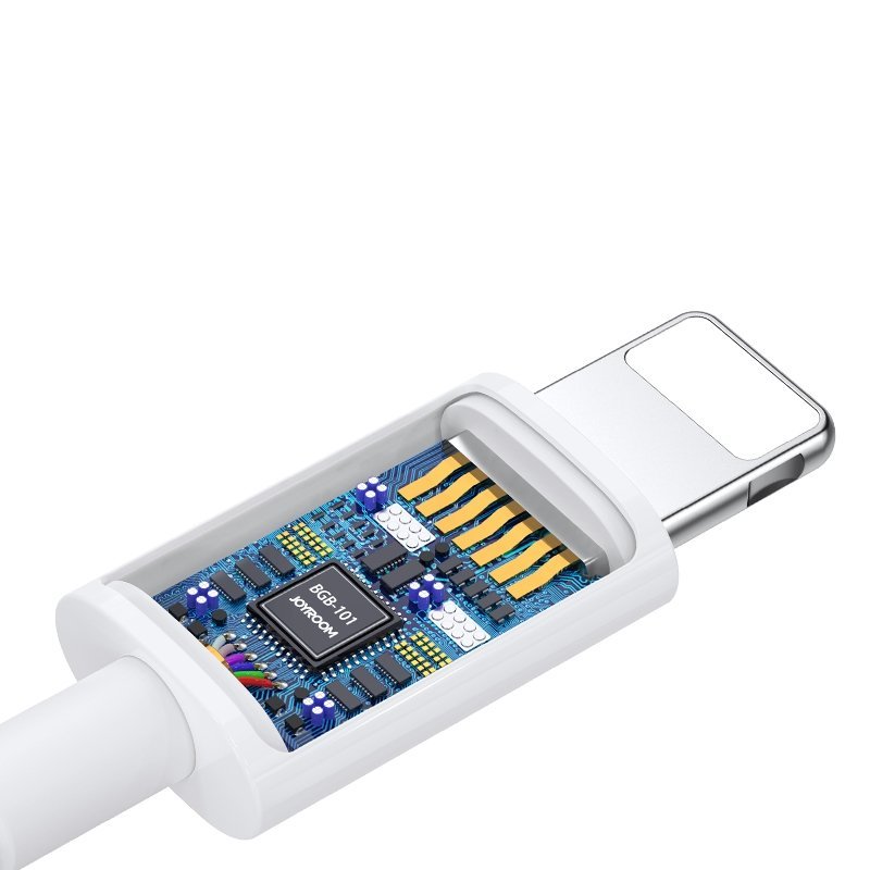 Casti audio Joyroom, compatibil Apple, microfon incorporat, lungime cablu 1.2m, alb