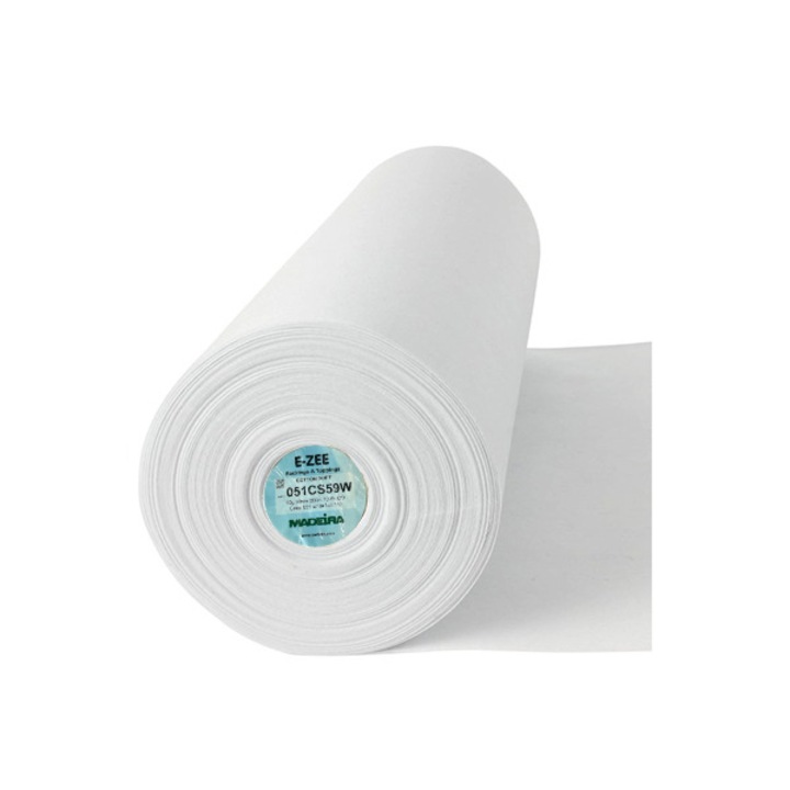 Insertie broderie tear-away pentru materiale stabile, 10 m lungime x 90 cm latime, 50 gr, alb, E-ZEE COTTON SOFT Madeira