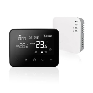 Termostat inteligent wireless Q20, Gestionare si Monitorizare smart temperatura ambientala, Control prin aplicatie iOS/ Android, Programabil, Ecran LCD, Comenzi tactile