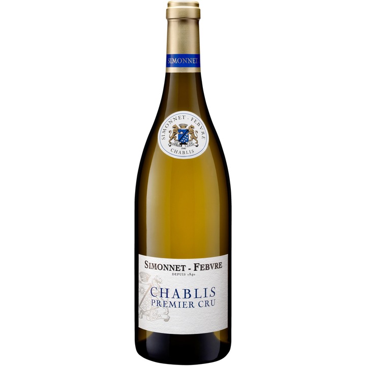 Vin Alb Simonnet Febvre, Chablis 1er Cru, Sec, 0.75l