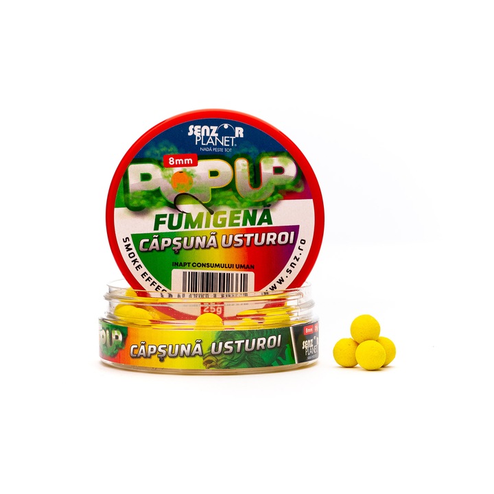 Pop-up, Fumigena, Senzor Planet, Capsuna & Usturoi, 8 mm, 25 g