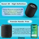 Boxa portabila Bluetooth Zimmo® Boombox 360°, Bluetooth 5.1, Rezistenta la apa si praf, IPX6, Functie radio, card MicroSD, Stick de memorie si cablu AUX, Autonomie pana la 10h, Capacitate acumulator 1200 mAh, Negru