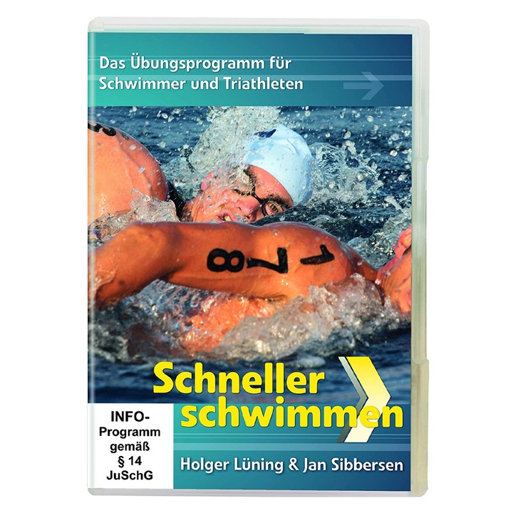 DVD Spomedis "Schneller schwimmen" 6376371 10-197, Több mint 40 gyakorló gyakorlat, német nyelv
