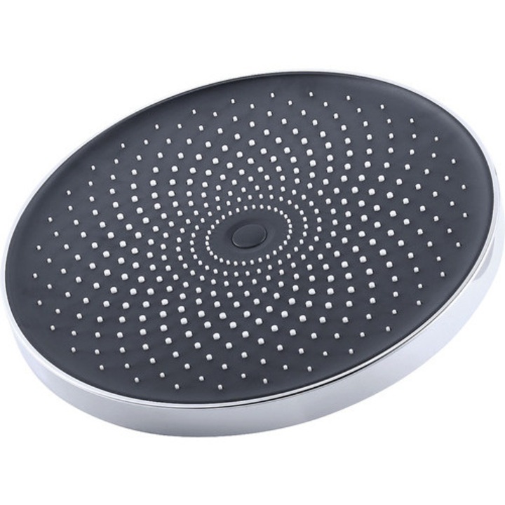 Para dus fixa AVITAL Verdon rotunda Ø 26 cm crom inchis