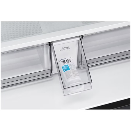French Door Samsung RF59C701EB1/EO, 647 l, No Frost, All-Around Cooling, WiFi, AI Energy, Precise Cooling, Auto Ice Maker, Clasa E, Smart Control, H 178 cm, Dark Inox
