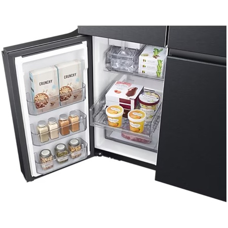 French Door Samsung RF59C701EB1/EO, 647 l, No Frost, All-Around Cooling, WiFi, AI Energy, Precise Cooling, Auto Ice Maker, Clasa E, Smart Control, H 178 cm, Dark Inox