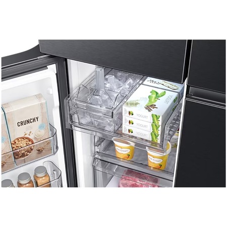 French Door Samsung RF59C701EB1/EO, 647 l, No Frost, All-Around Cooling, WiFi, AI Energy, Precise Cooling, Auto Ice Maker, Clasa E, Smart Control, H 178 cm, Dark Inox
