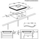 Plita incorporabila Electrolux LIB60424CK, Inductie, 4 zone de gatit, Control Touch, Booster, Blocare de siguranta pentru copii, 60 cm, Negru