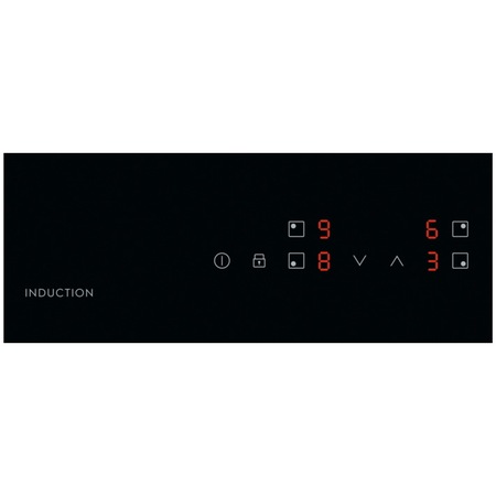 Plita incorporabila Electrolux LIB60424CK, Inductie, 4 zone de gatit, Control Touch, Booster, Blocare de siguranta pentru copii, 60 cm, Negru