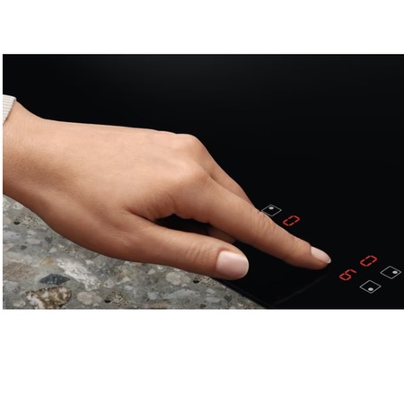 Plita incorporabila Electrolux LIB60424CK, Inductie, 4 zone de gatit, Control Touch, Booster, Blocare de siguranta pentru copii, 60 cm, Negru