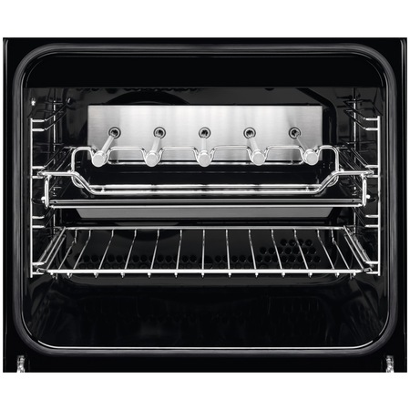 Aragaz Electrolux LKR540202X, Electric, Plita vitroceramica, 4 zone de gatit, Cuptor electric multifunctional, Clasa A, 50 cm, Inox
