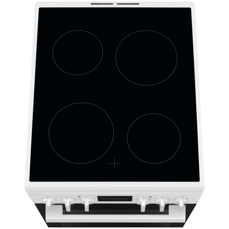 Aragaz Electrolux LKR540202W, Electric, Plita vitroceramica, 4 zone de gatit, Cuptor electric multifunctional, Clasa A, 50 cm, Alb