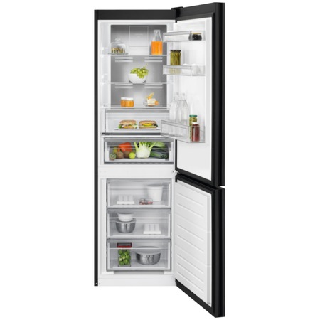 Combina frigorifica Electrolux LNT7ME32M2, 330 l, No Frost, Control electronic, Multi Flow, Iluminare LED, Clasa E, H 186 cm, Negru