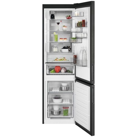 Хладилник с фризер AEG RCB736E7MB, 366 л, No Frost, LCD екран, CustomFlex, Multi Flow, LED осветление, Клас E, H 201 см, Dark Inox