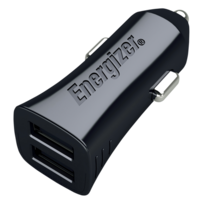 Incarcator auto Energizer 17W, 2USB A, 2.4A, Negru