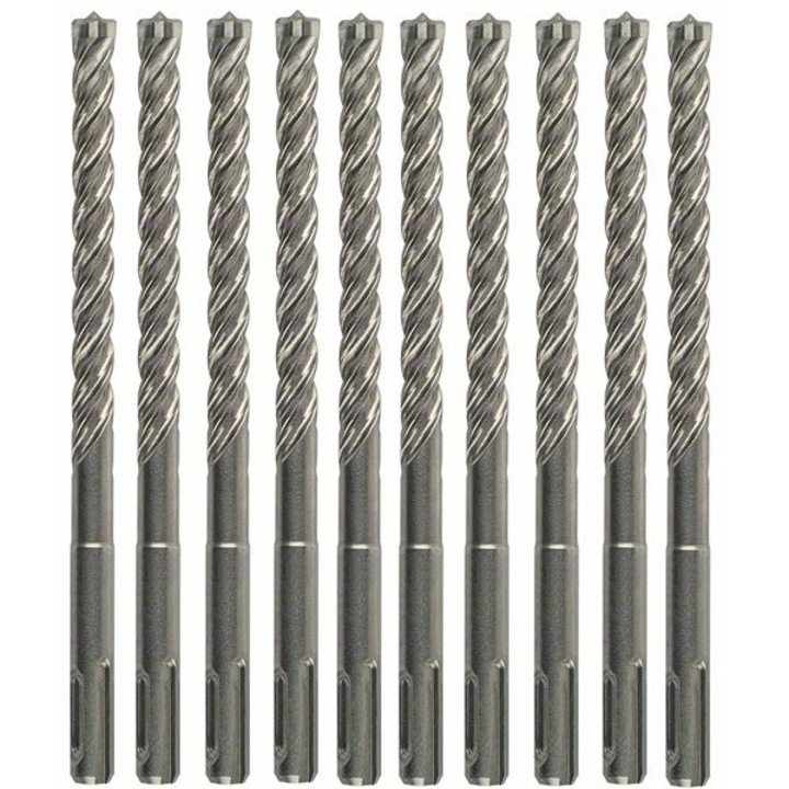 Set 10 burghie, Bosch, Metal, 8x100x165 mm, Argintiu