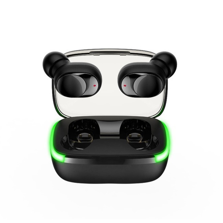 Vezeték nélküli audio fejhallgató NUBI Pegasys, TWS LED, Hi Fi, Bluetooth vezeték nélküli, Érintésvezérlés, Mikrofon, Fekete