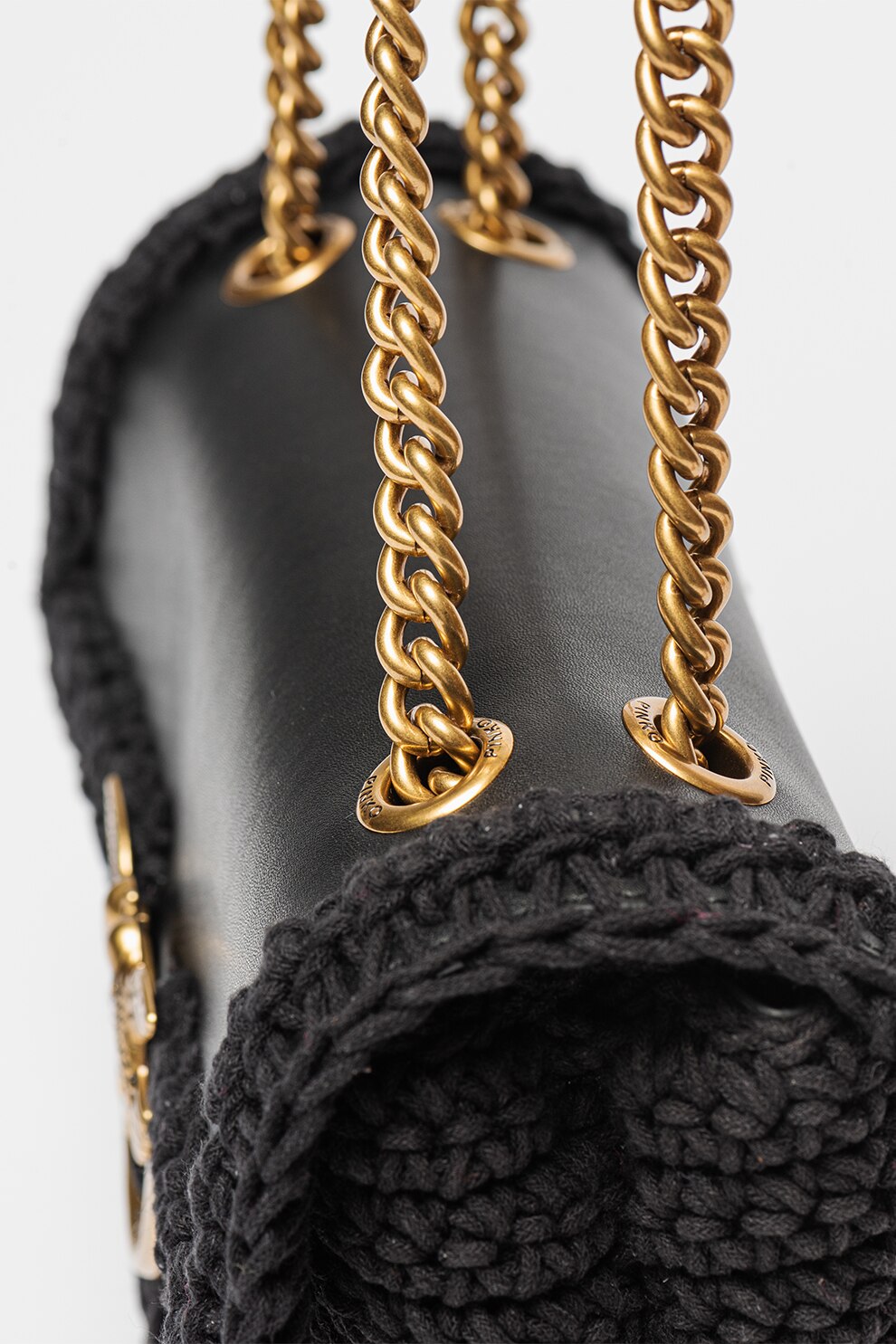 Pinko, Geanta crossbody cu logo Love Classic, Negru eMAG.ro